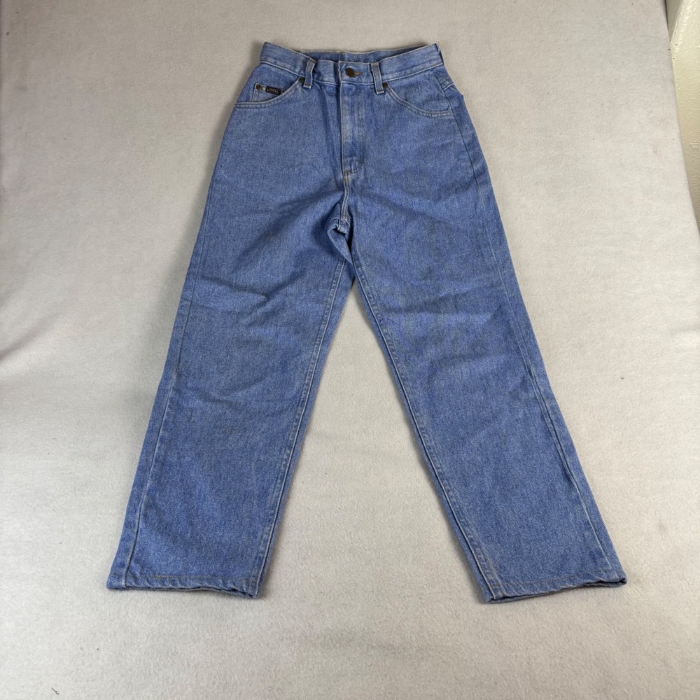 Vintage Riders High Waisted Tapered Mom Jeans Leg Jeans Medium Wash 25x26